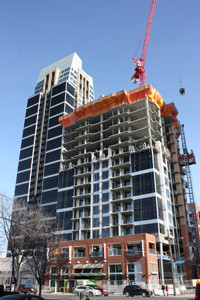 Calgary condo building under construction