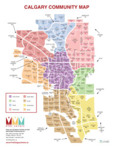 Calgary community map for real estate